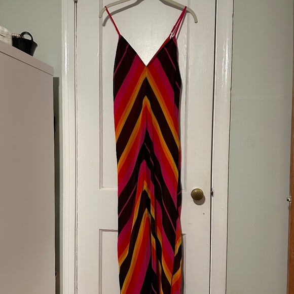 Christopher John Rogers for Target size 6 long colorblock striped dress - Picture 1 of 6